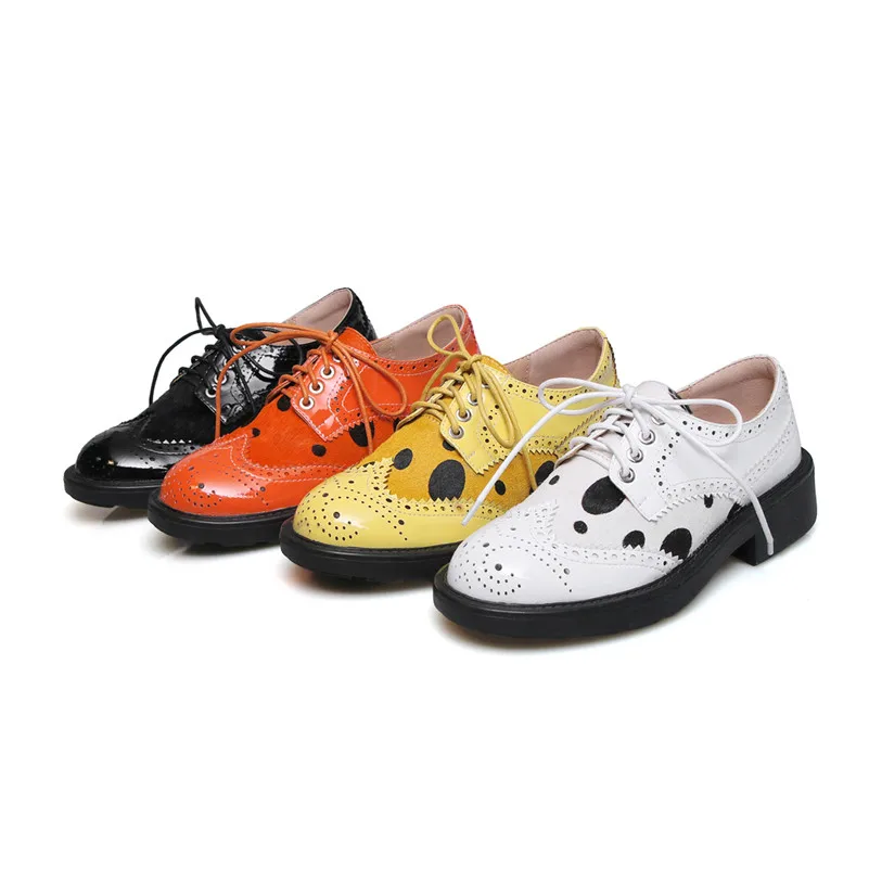 FEDONAS/модные женские туфли-лодочки из натуральной кожи высокого качества с круглым носком на шнуровке; сезон весна-осень; обувь с перфорацией типа «броги»; женские классические туфли-лодочки