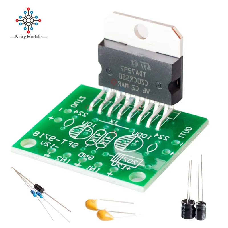 

TDA7297 Amplifier Board Module 12V DC Excellent Grade 2.0 Dual Audio Encoding Electronic Diy Kit Output 10-30W