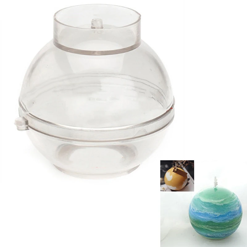 

Round Ball Candle Mold Soap Mould Handmade DIY Candle Making Hand Crafts Useful