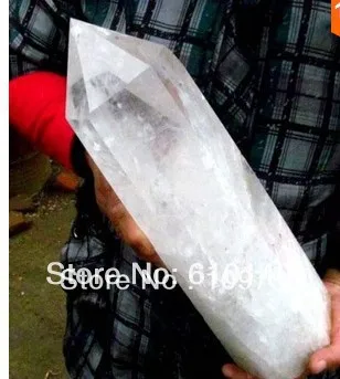 

00475 long AAA NATURAL TRANSPARENT CLEAR QUARTZ CRYSTAL POINT Healing