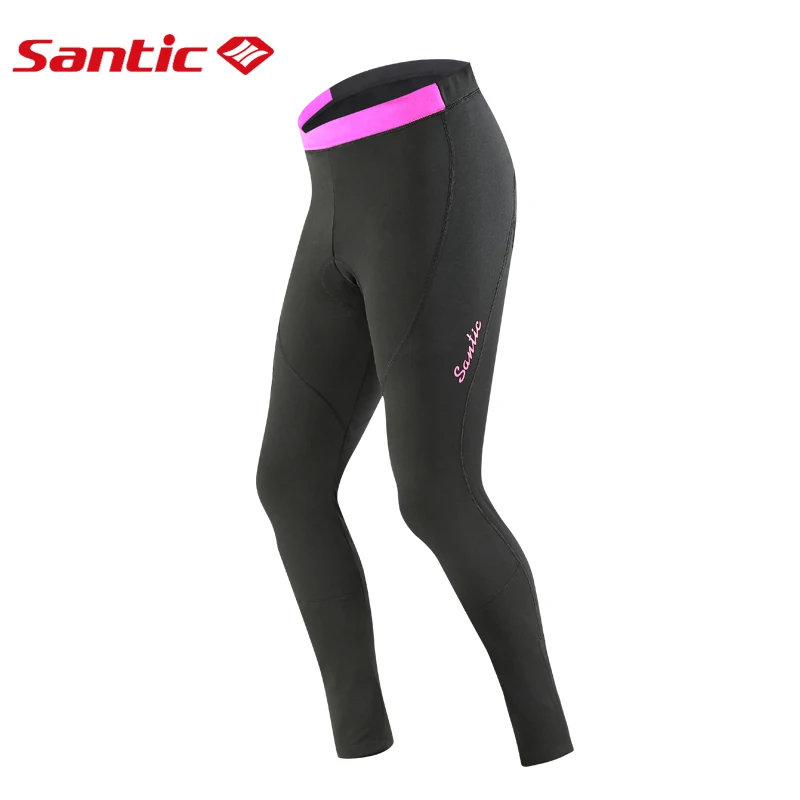 

Santic Women Mtb Pants Breathable Bicycle Cycling Pants Keep Warm Winter Thermal Fleece Windproof Padded Bike Reflective Pants