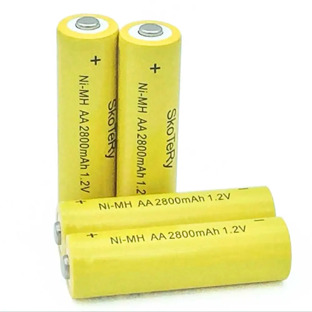 6 шт./лот AA Ni MH 1 2 V перезаряжаемый 2800mAh нейтральный Аккумулятор Перезаряжаемый