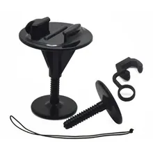 Gopro Browsing Mounted Equipment Bodyboard Surfboard Mount Bracket + Rubber Locking Plug for Go professional Hero four Three SJCAM Xiaomi Yi 4K