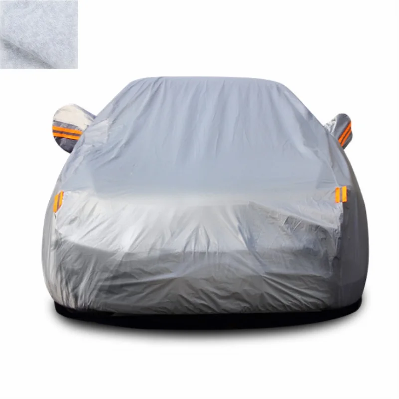 

Car Cover PEVA PP Cotton Double Layer Outdoor Sun Protection Cover Car Reflective Dust Rain Snow Resistant