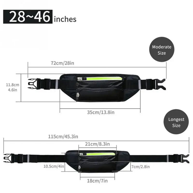 Unid 1 PC bolsa para correr deportes botella de agua soporte al aire libre cintura bolsa de Nylon riñonera hombres mujeres deporte gimnasio Fitness teléfono Correa bolsa nuevo