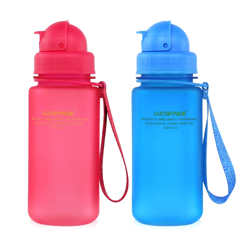 Бутылка для детей(350 мл) BPA бесплатно Пояс соломы Детская школьная кружка пластиковые герметичные Тритан материалы