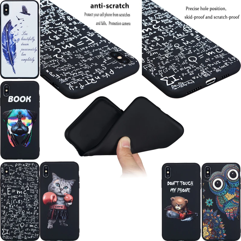 Cute Cats Phone Soft TPU Black Case Silicone Cover Back Bag Skin Shell Coque Funda for xiaomi Pocophone F1 Redmi 5 Plus Note 4X | Мобильные