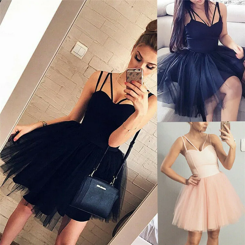 

HIRIGIN Women Formal Wedding Evening Party Ball Prom Strappy Lady Dress Beach Hot Play Mini Dresses
