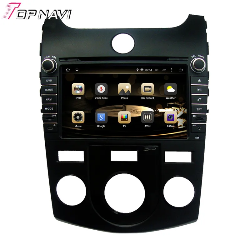 Topnavi Octa Core Android 6 0 Автомобильный DVD для KIA SHUMA Auto Air /KOUP автомобильный Кондиционер/CERATO