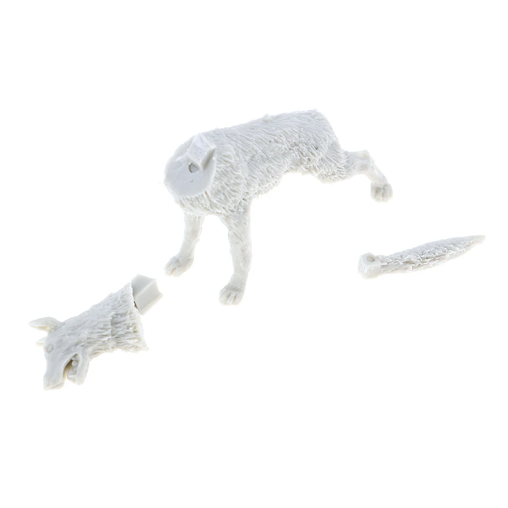 1/35 Resin Figure Kit 2 Shepherd Dog Miniatures War Game Accessory Unpainted 