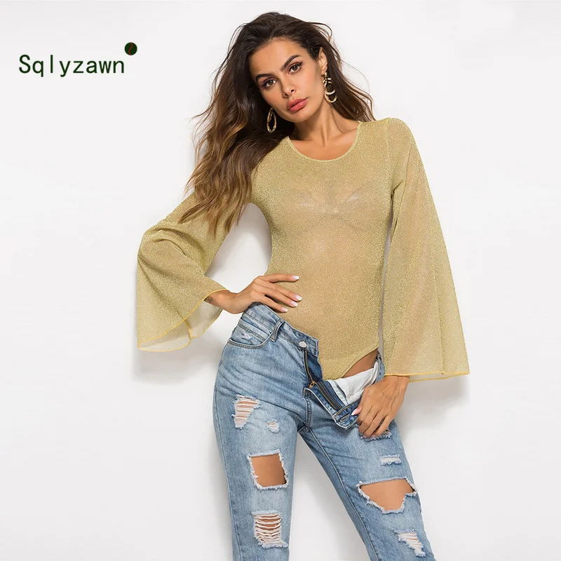 flare sleeve bodysuit