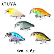 TUYA 5pcs/set Crankbaits Wobblers Minnow Fishing Lure Metallic Ball Sinking trolling Cranks bait Synthetic Arduous Bait Pike Bass