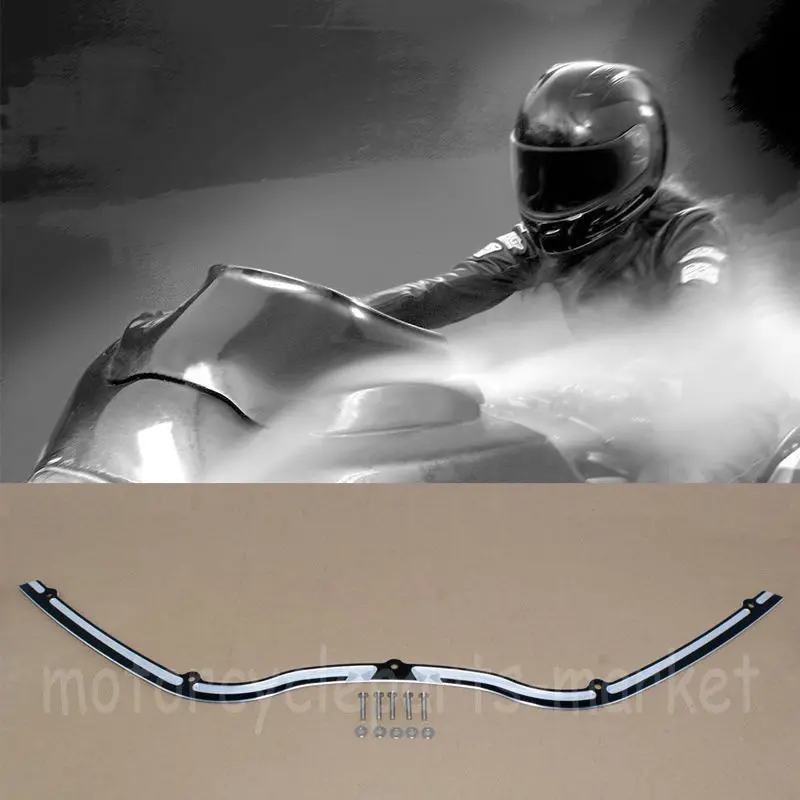 Motorcycle CNC Contrast Cut Performance Machine Windshield Scallop Trim For Harley Road Glide FLTR EFI FLTRI 1998-2013 | Автомобили и