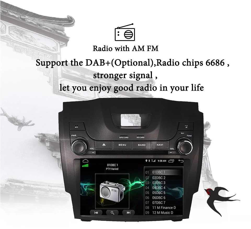 Sale 2 DIN 8" Android 9.0 Car DVD Player For Chevrolet Holden S10 TRAILBLAZER COLORADO ISUZU DMAX In-dash Car GPS Radio Audio Video 1