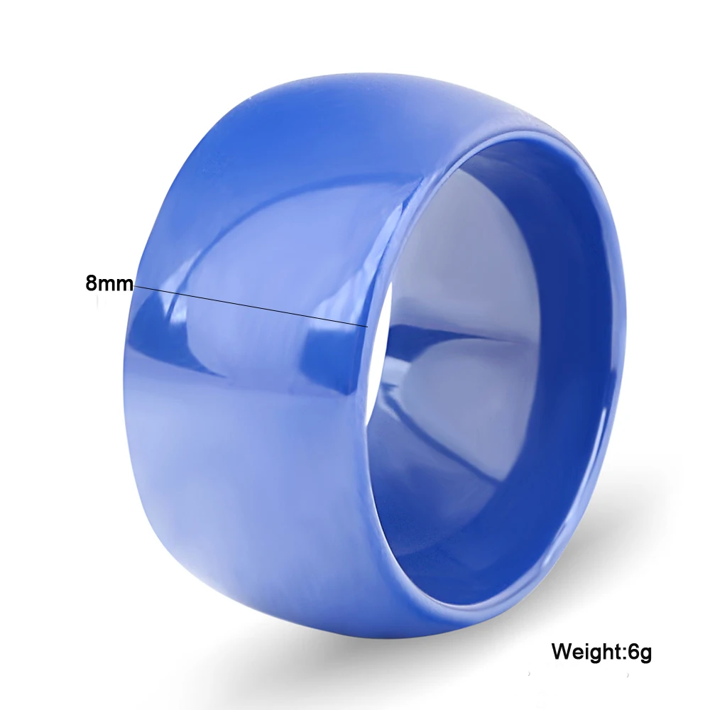 8mm Polished Ceramic Wedding Rings for Men Women wedding rings finger rings fashion rings fashion ring
