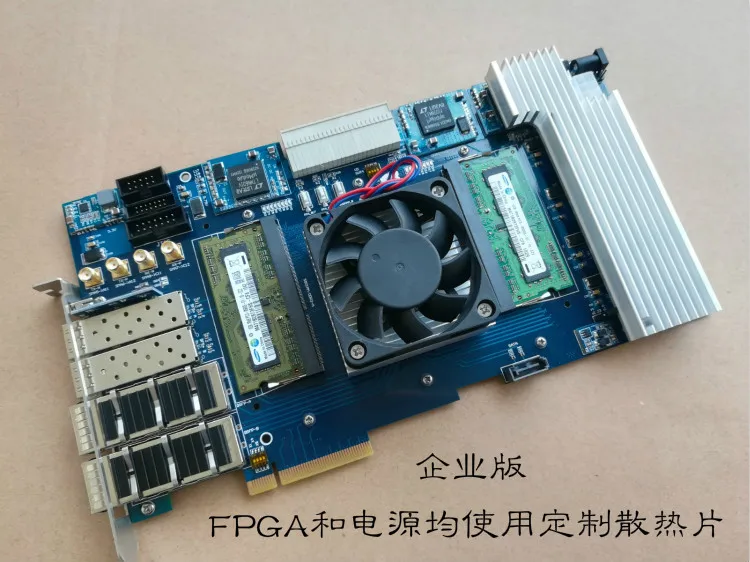  Fpga Pcie Placa de desarrollo Fpga velocidad Kintex7 alto rendimiento informática profundidad borde
