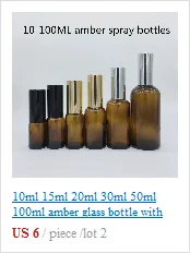 5 мл, 10 мл, 15 мл, 20 мл, 30 мл, 50 мл, 100 мл, пустая прозрачная стеклянная бутылка-спрей, контейнер для духов, многоразовый косметический распылитель