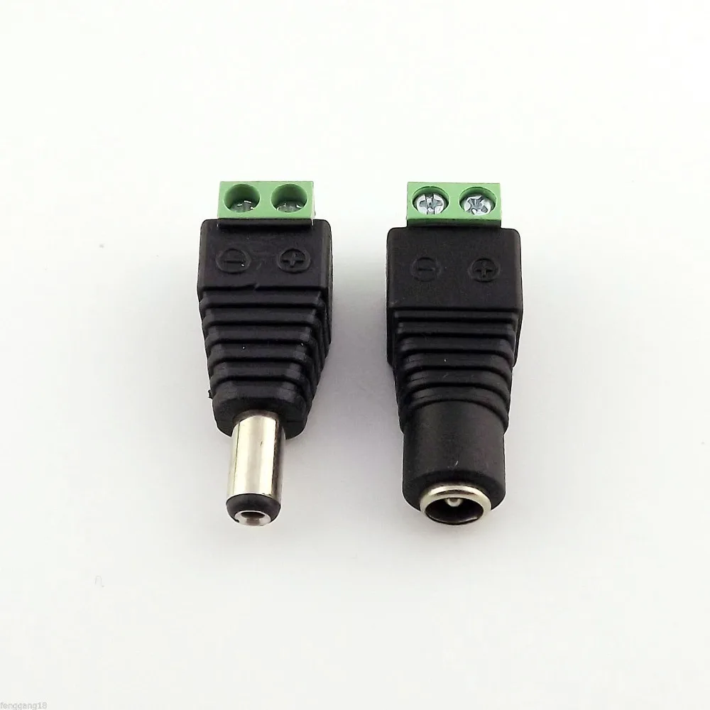 Мужской и Женский адаптер питания 5 5x2 мм 1 комплект|video adapter|adapter connectoradapter dc |