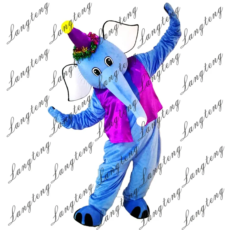 2018 New Hot Sale Circus clown elephant Mascot Costume Adult Size