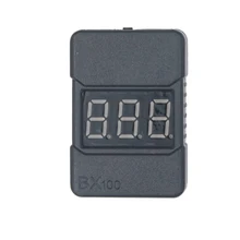 High accuracy 0.01v 2 in1 RC Lipo Battery Led Low Voltage Meter Tester BX100 1S-8S Buzzer Alarm 25% off