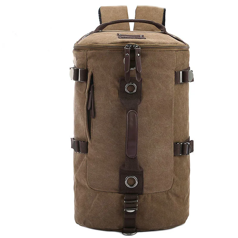 

Stylish Canvas Travel Large Capacity Backpack Male Luggage Shoulder Bag Computer Backpacking Men Functional Versatile Bags