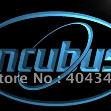 LF128-incubus группа музыка логотип светодиодный неоновый свет вывеска домашний декор ремесла