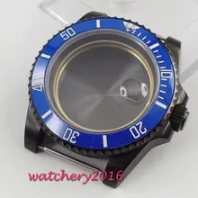 40 мм PARNIS pvd корпус сапфировое стекло вращающийся ободок Калибр ETA 2836 MIYOTA 8215 движение часы Чехол