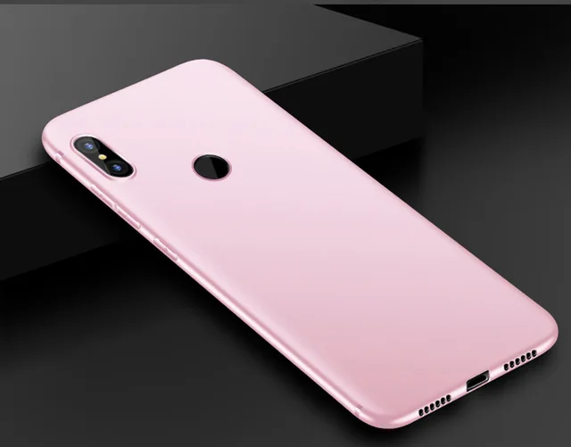 Защитный матовый чехол из ТПУ чехол для Xiaomi mi 5 6 8 A2 9 lite SE mi x 2s 3 s Max 2 3 Играть Red mi 4X 5A 5 plus 7 Тонкий чехол s - Цвет: Pink