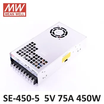 

Original Meanwell 5V 75A 450W SE-450-5 Switching Power Supply AC to DC 5V transformer UL 450W 5v dc industry power supply