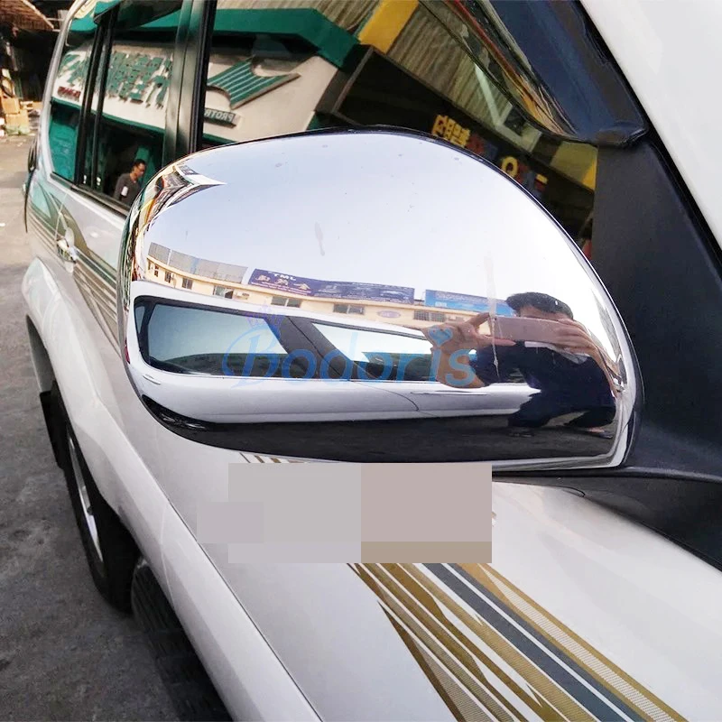 

Door Mirror Cover Overlay 2003 2004 2005 2006 2007 2008 2009 Car Styling For Toyota Land 200 Cruiser Prado FJ120 Accessories