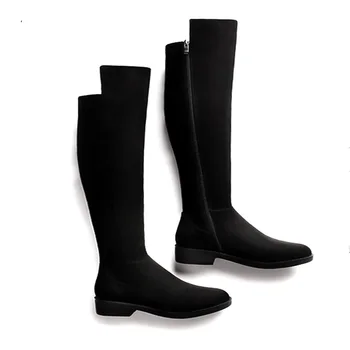 

women winter boots & ladies over the knee long round toe warm faux fur winter boots hot sale zapatos de mujer women winter boots