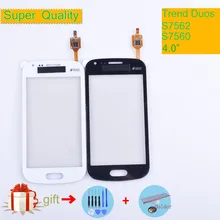 For Samsung Galaxy Trend DUOS S7560 S7562 GT-S7562 7562 7560 Touch Screen Panel Sensor Digitizer Front Touchscreen NO LCD lychee grain style protective abs back case for samsung galaxy trend duos s7562 s7560 white