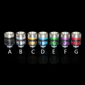 

Aluminum&SS 510 drip tip adjustable airflow multiple color mouthpiece fit with ijust 2 fast free shipping