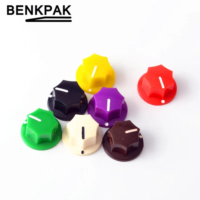 

6.35mm Guitar effect pedal AMPS jazz bass Skirted Plactic Control Knob