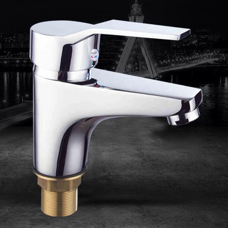 

Vidric Deck Mount Bathroom Basin Faucet Single Handle Hot And Cold Waer Basin Faucets Kitchen Mixer Tap