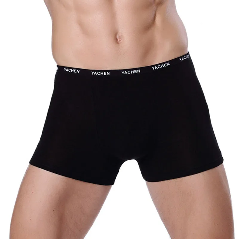 

Comfortable 2019 Sexy Men Boxer Soft Underwear Male Breathable Solid Panties Underpants Homme Cueca Boxershorts For Men