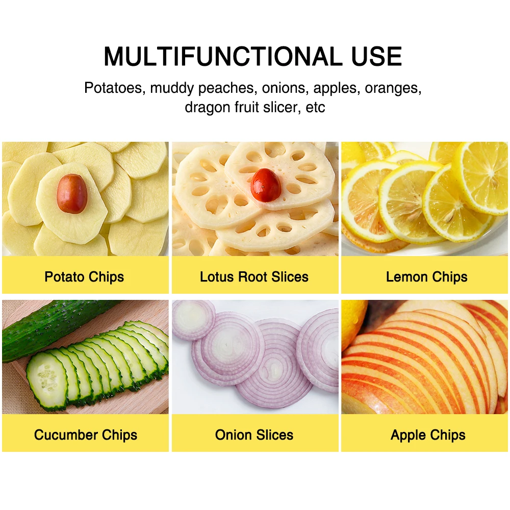  Stainless Steel Manual Vegetable Fruit Slicer Cutting Sheet Multi-function Cutter Machine Commercia - 32972896637