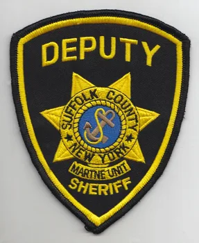 

DEPUTY emborideried badges,golden lines,black back cloth