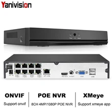 8CH 4MP 4CH 5MP 1080P H.265 видеорегистратор Full HD 8-канальная безопасность CCTV NVR ONVIF P2P облако сетевой видеомагнитофон для системы IP камер