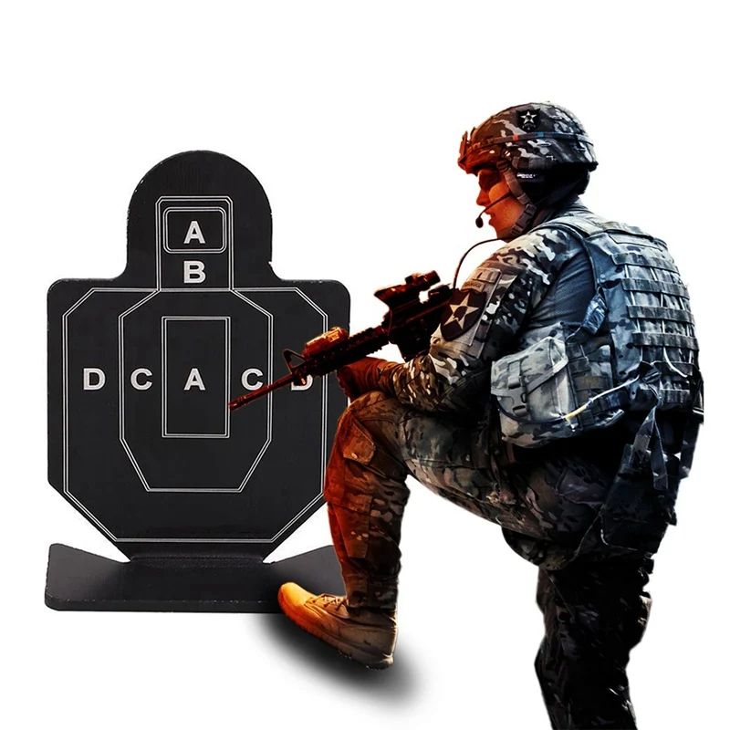 

2019 Brave Warrior Shooting Metal Targets Set Outdoor AEG Airsoft Tactical Trigger Time Practice Nock Down Target