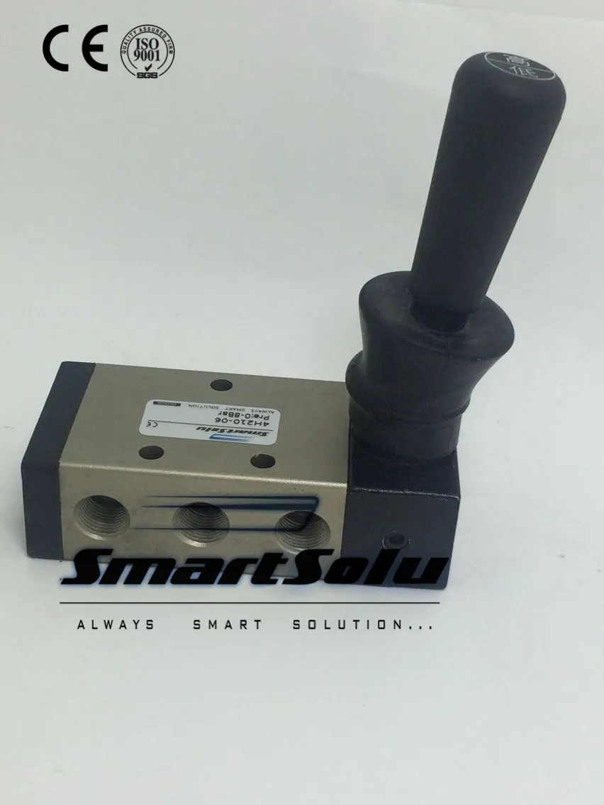 

Type 5 Way Pneumatic Air Hand Lever Operated Solenoid Valve 4H210-06 Port 1/8" BSP Manual Hand Action Control Valves