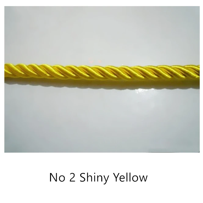 5 Colors Twisted Rope Three strands of Inner Cotton Cord for Sofa Cushion Armchair Bag Decorative Accessories 9 mm diameter|rope|rope jewelleryrope