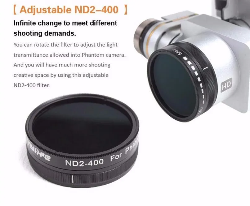 DJI Phantom 4 Filter Phantom 3 Filter Waterproof Coating ND Light Can Be Reduced And Ajusted CPL Polarizing Filter UV Threaded