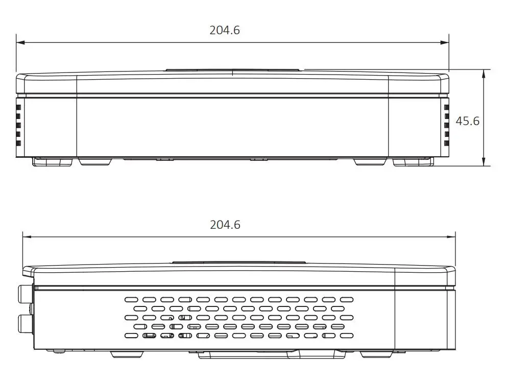 Dahua NVR POE NVR2104-P-4KS2 4-канальный Смарт 1U 4PoE Lite 4K H.265 сетевой видеорегистратор