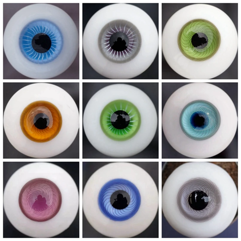 Reborn Ojos De Verre-Paperweight 12MM Muñecas Antiguas O Moderno