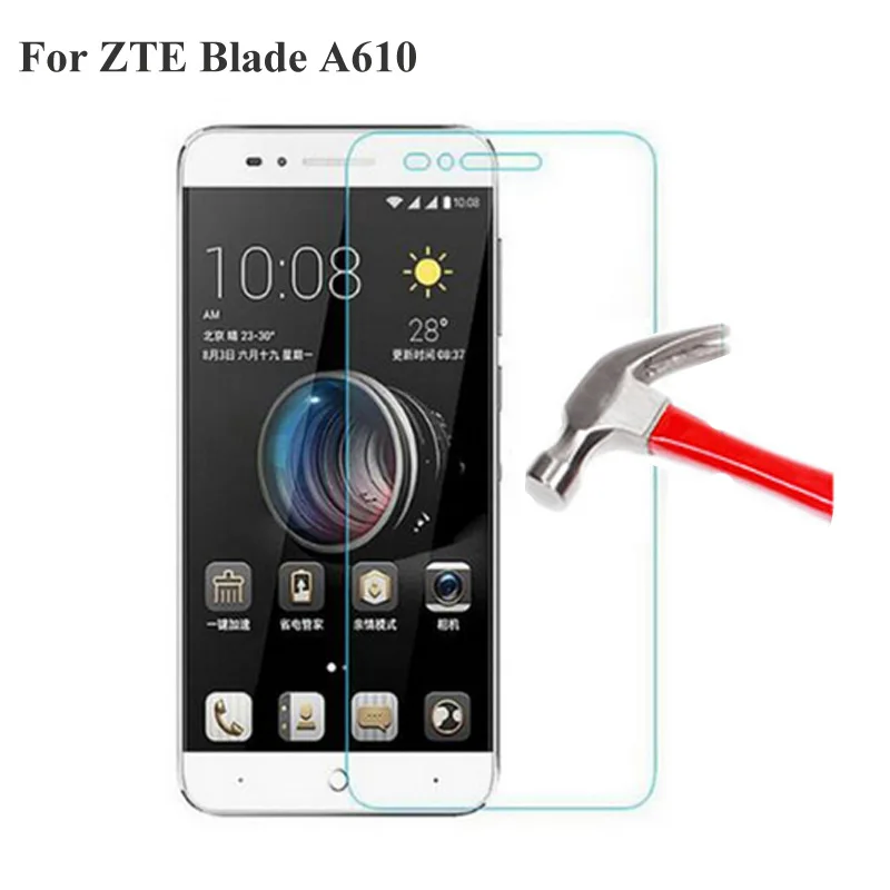 

2PCS For ZTE A610 Tempered Glass 9H 2.5D Premium Screen Protector Film For ZTE Blade A610 A 610 5.0" Screen Protetor