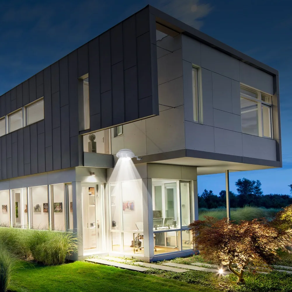 Movido a Energia Lâmpada de Parede ao ar Solar para Rua Luz do Jardim T-sunrise Pack Sarjeta Solar Levou Luz Livre Led Branco Frio 2 16 Lâmpadas solares