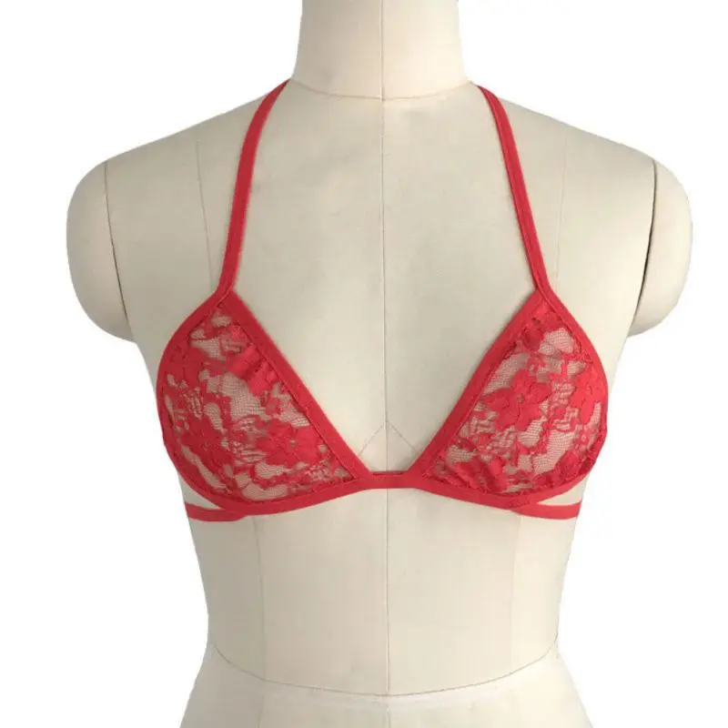 

Push Up Bra Women Red Lace Bralette Sexy Lingerie Underwear Women Intimates Thin Strap Backless Wireless Bras for Women