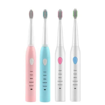 

Tooth white USB Rechargeable Electric toothbrush 5 modes 4 colors Sonic Tooth brush for adult Oral Hygiene Ultrasonic toothbrush