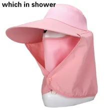 Женская широкополая рыболовная шляпа с задней и лицевая вуаль твердая маска с защитой от УФ садоводства шляпа летняя Кемпинг пляжная шляпа рыбака